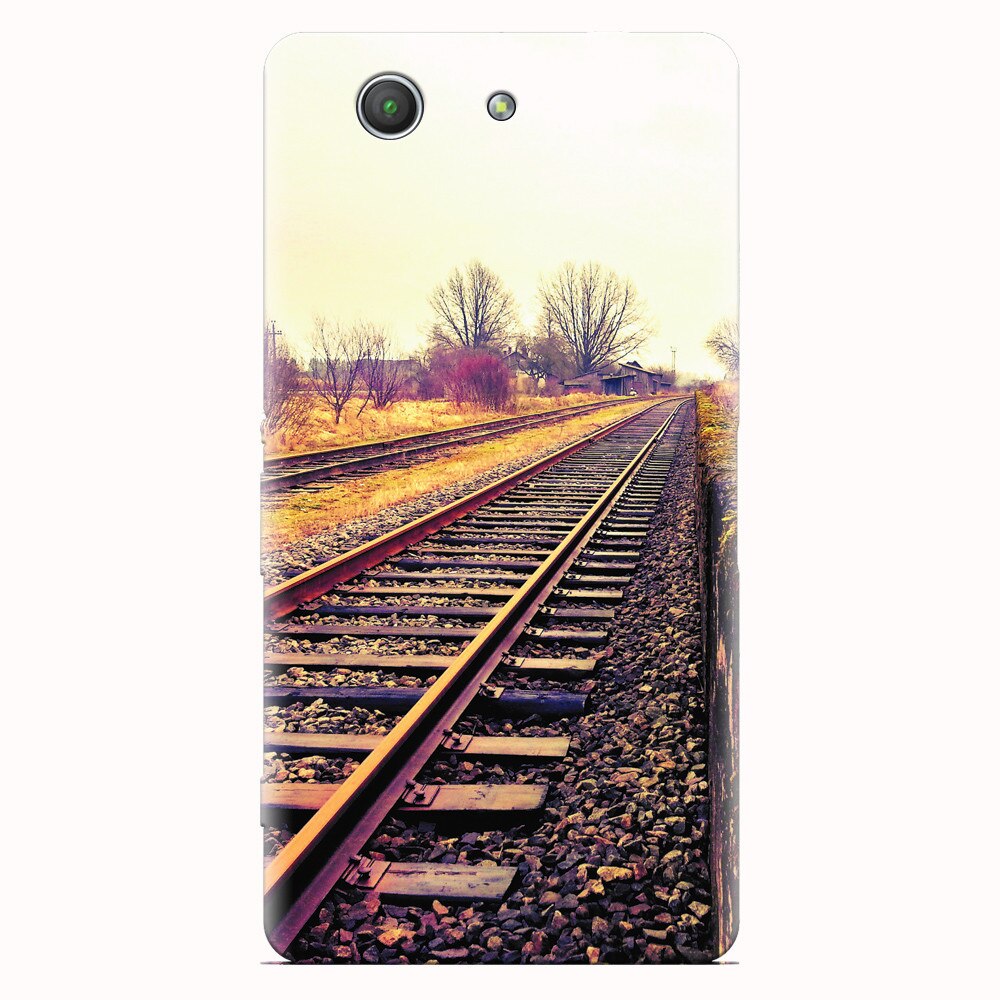 Husa silicon pentru Sony Xperia Z3 mini, Railroad