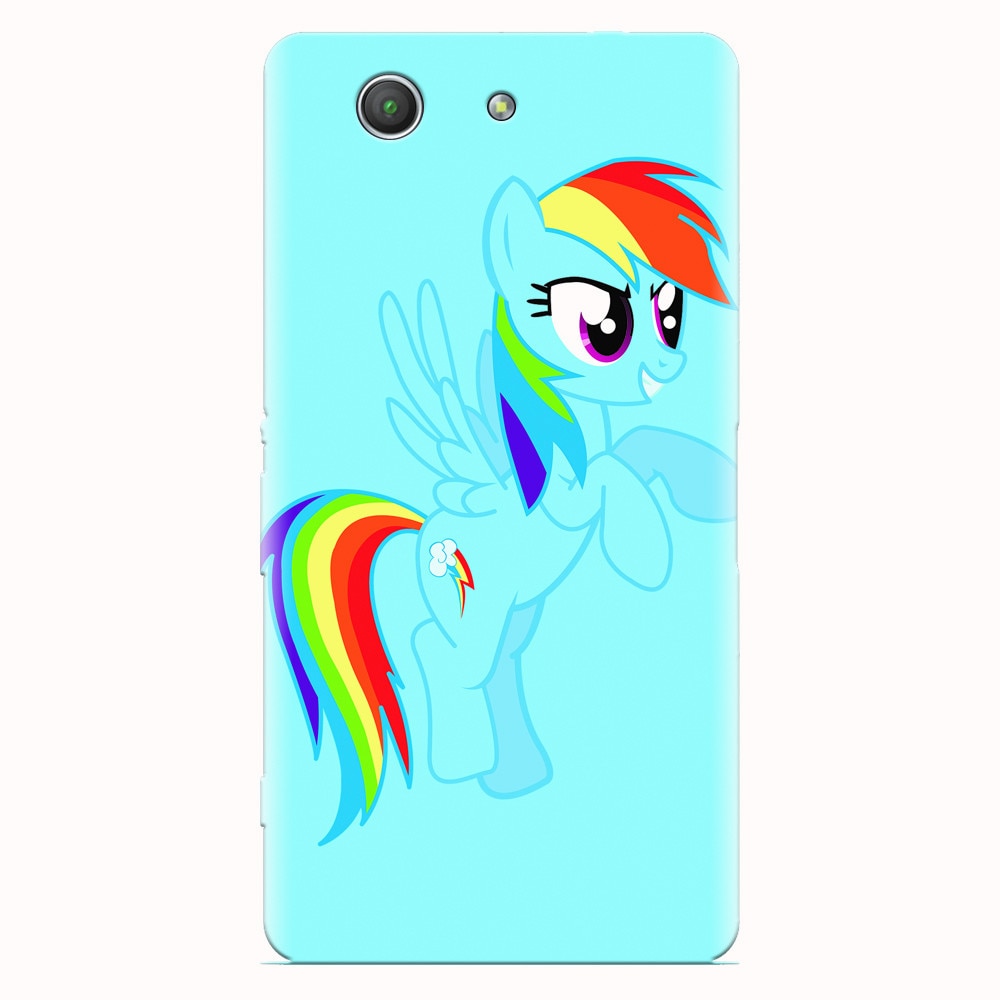 Husa silicon pentru Sony Xperia Z3 mini, Rainbow Dash