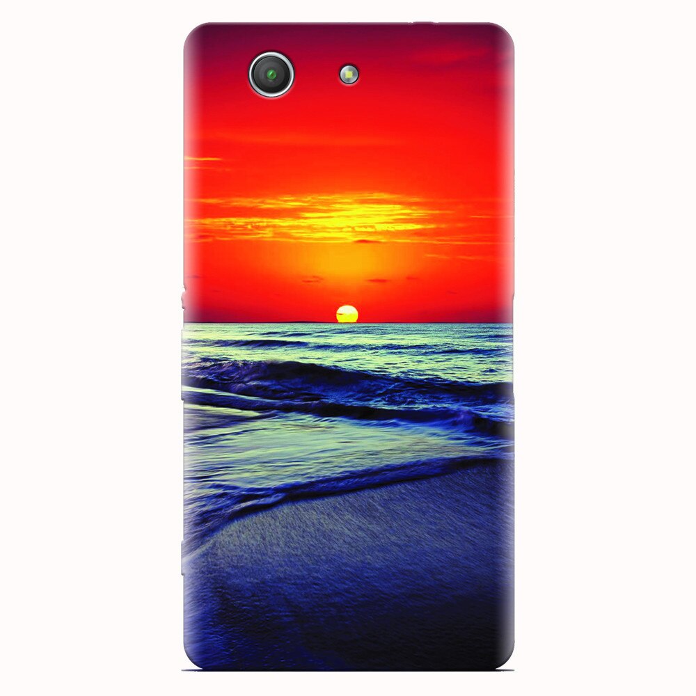 Husa silicon pentru Sony Xperia Z3 mini, Ocean Sunset