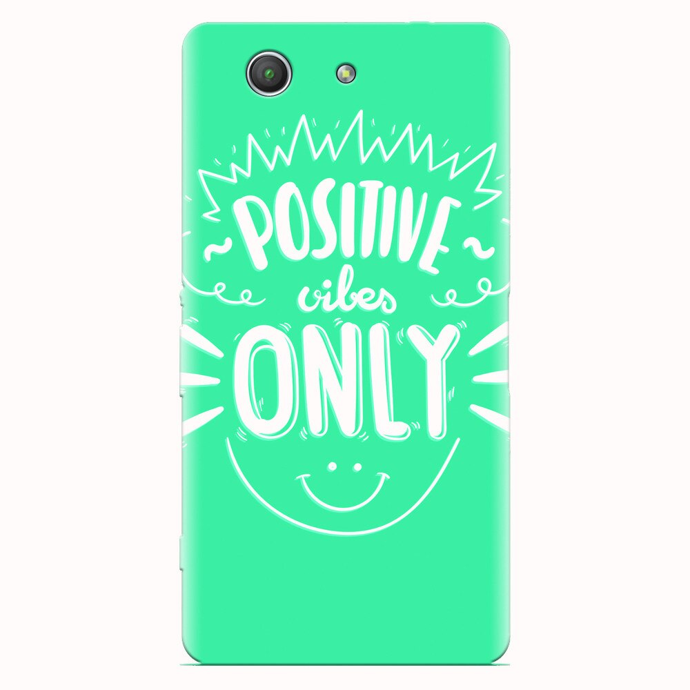 Husa silicon pentru Sony Xperia Z3 mini, Positive Vibes