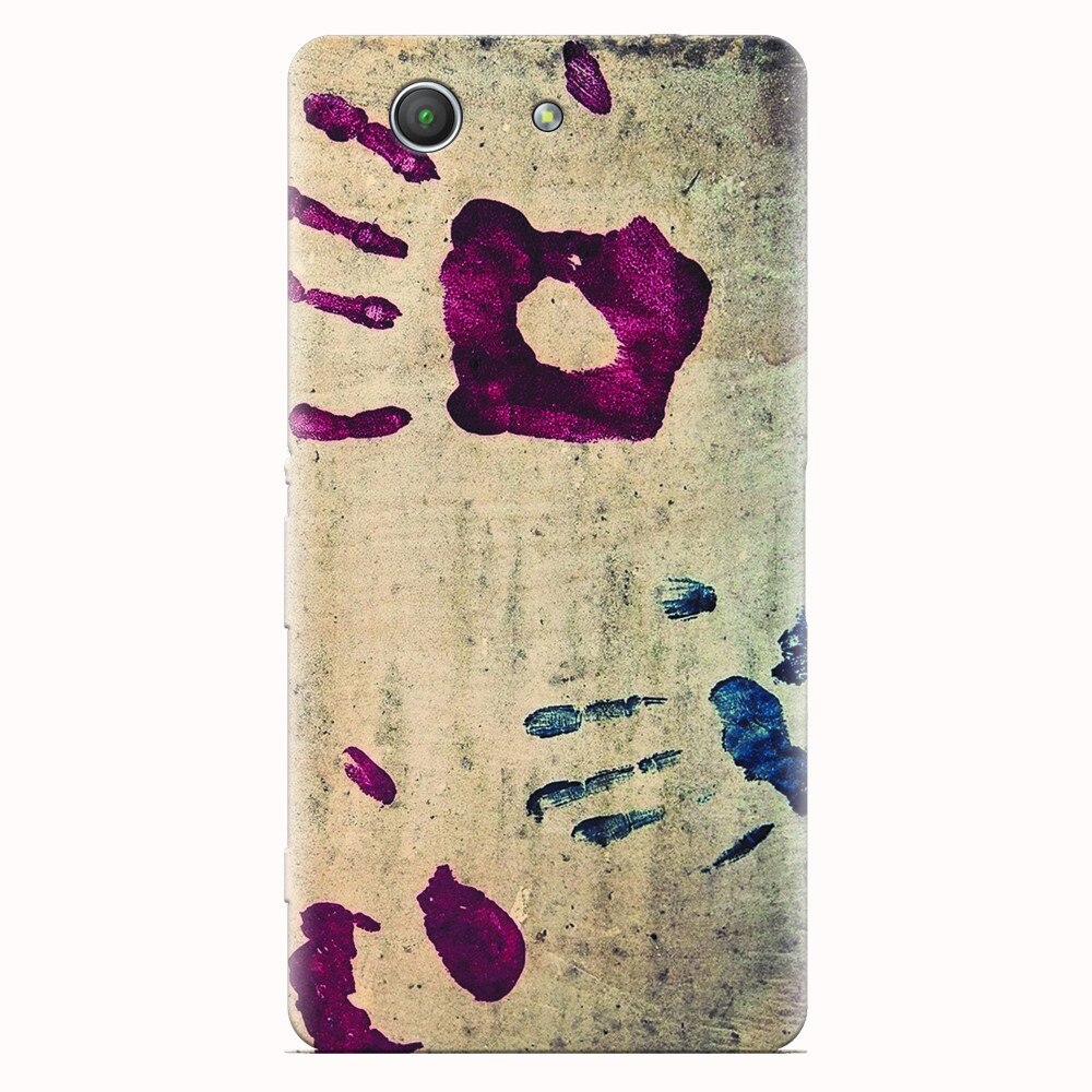 Husa silicon pentru Sony Xperia Z3 mini, Handprints