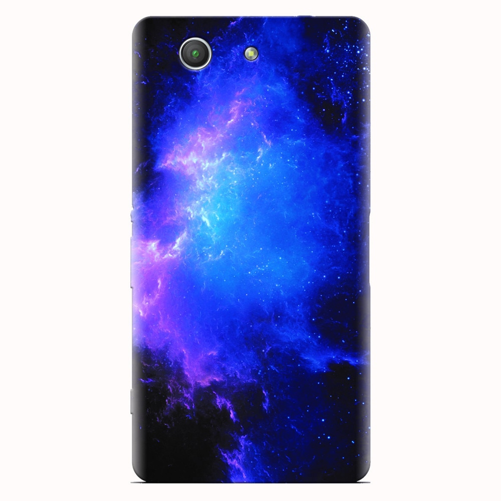 Husa silicon pentru Sony Xperia Z3 mini, Purple Space Nebula