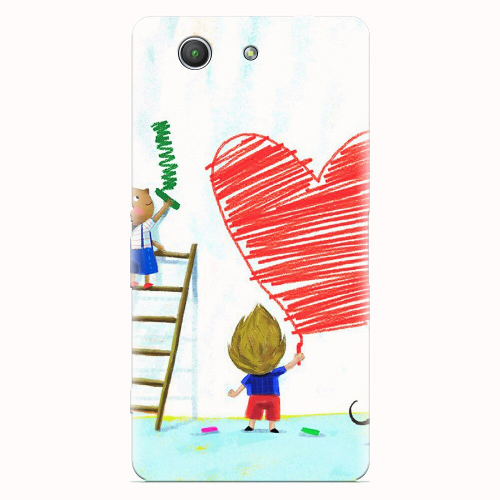 Husa silicon pentru Sony Xperia Z3 mini, I Love You Creatures