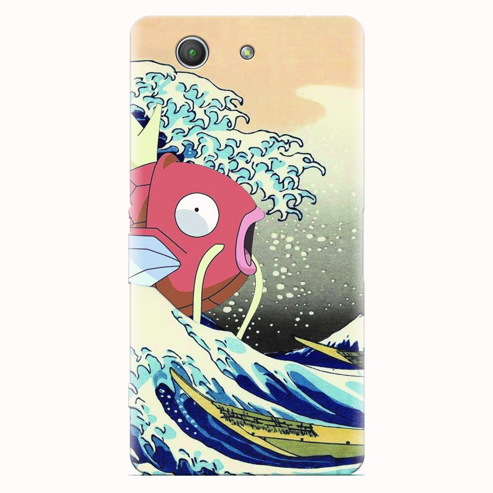Husa silicon pentru Sony Xperia Z3 mini, Great Wave Fish