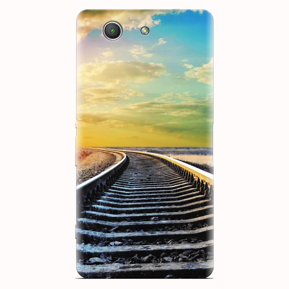 Husa silicon pentru Sony Xperia Z3 mini, Railroad Horizon