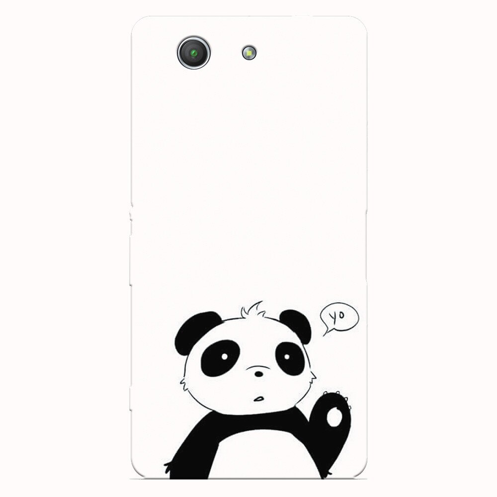 Husa silicon pentru Sony Xperia Z3 mini, Panda Cellphone