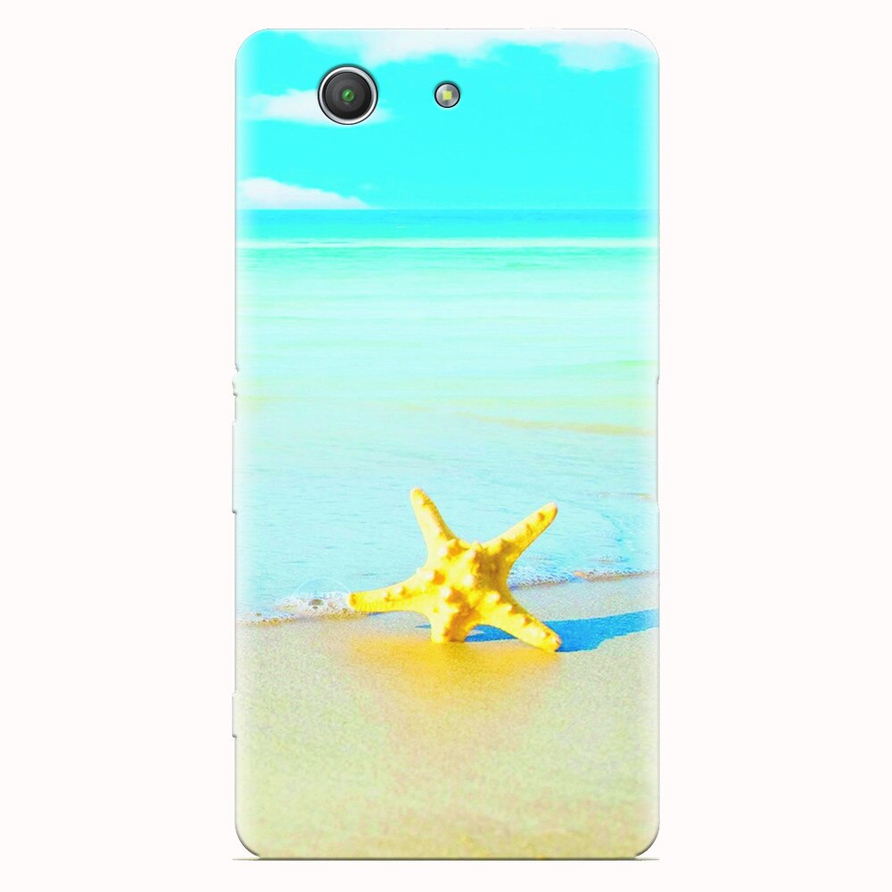 Husa silicon pentru Sony Xperia Z3 mini, Starfish Beach
