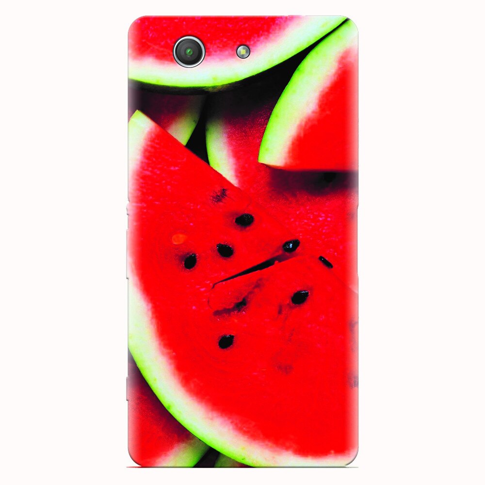 Husa silicon pentru Sony Xperia Z3 mini, S Of Watermelon Slice