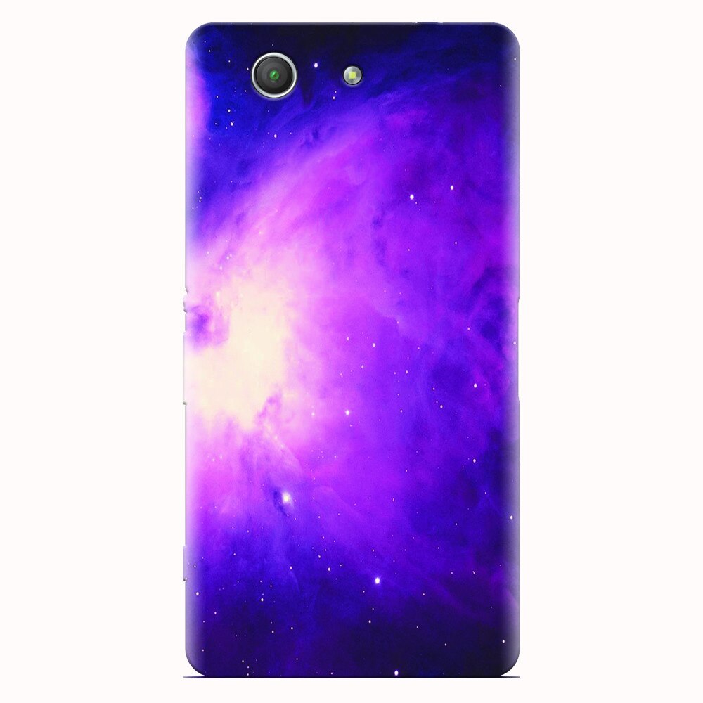 Husa silicon pentru Sony Xperia Z3 mini, Purple Supernova Nebula Explosion