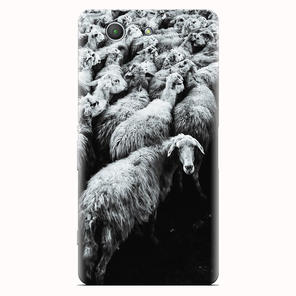 Husa silicon pentru Sony Xperia Z3 mini, Sheep