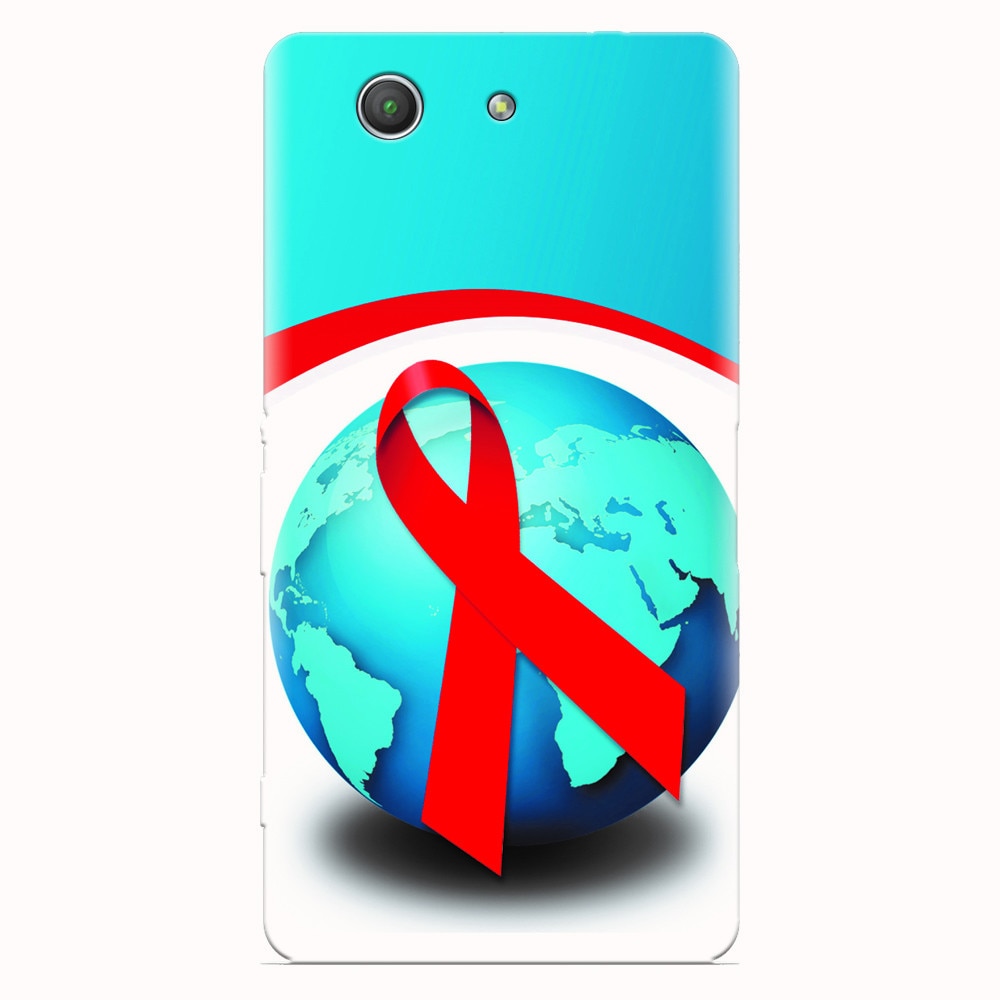 Husa silicon pentru Sony Xperia Z3 mini, World Aids Day