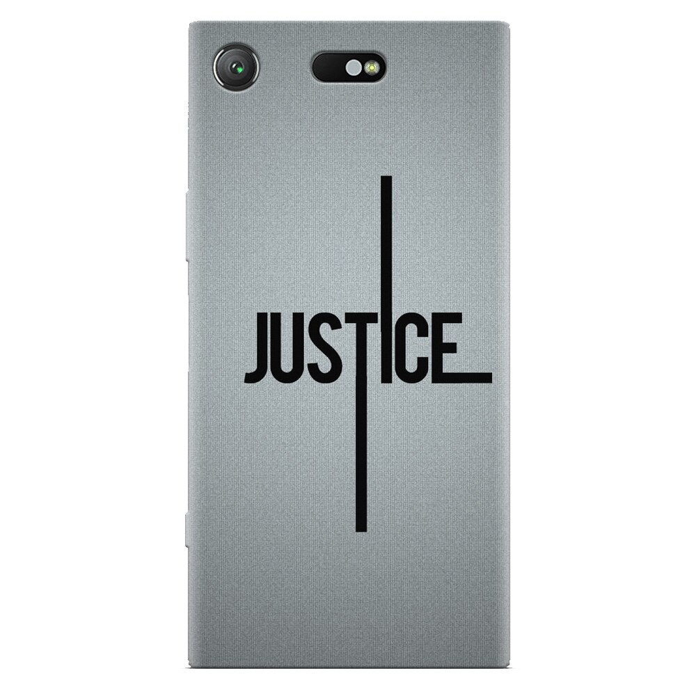 Husa silicon pentru Sony Xperia XZ Compact, Amir Justice Minimalistic Nubheebuccus Text