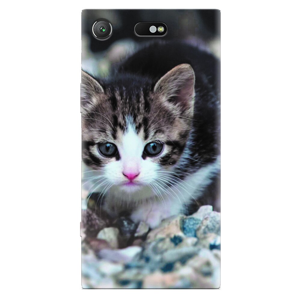 Husa silicon pentru Sony Xperia XZ Compact, Animal Cat