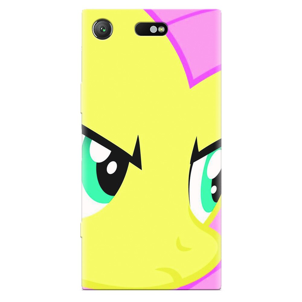 Husa silicon pentru Sony Xperia XZ Compact, Close Up Fluttershy My Little Pony Friendship Is Magic