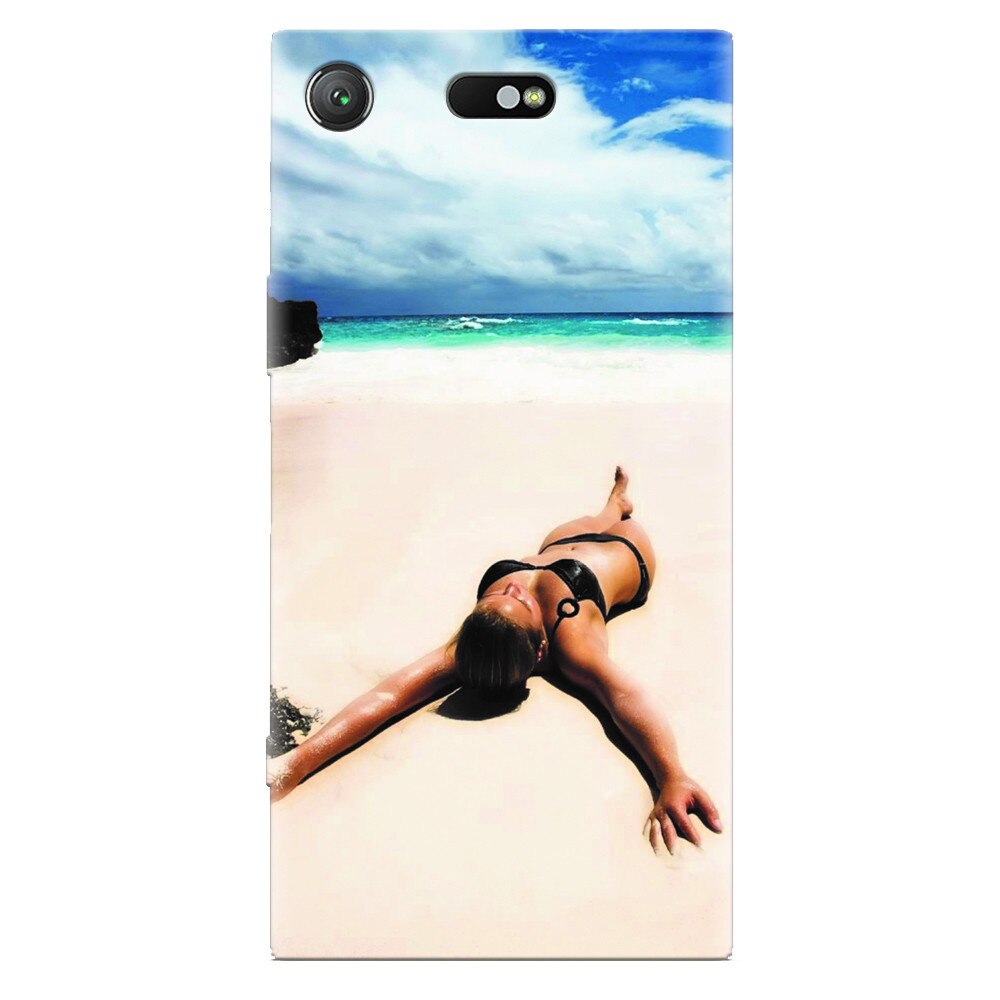 Husa silicon pentru Sony Xperia XZ Compact, Beach Lounging