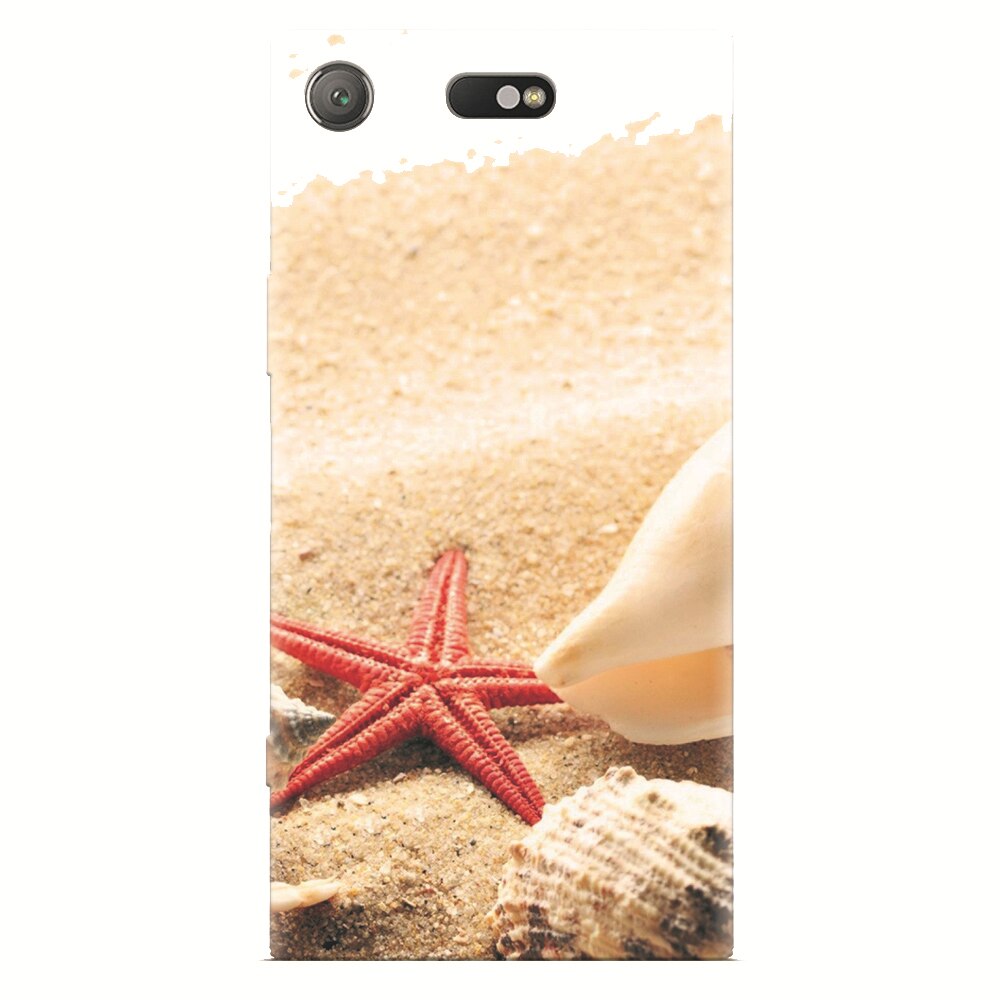 Husa silicon pentru Sony Xperia XZ Compact, Beach Shells And Starfish
