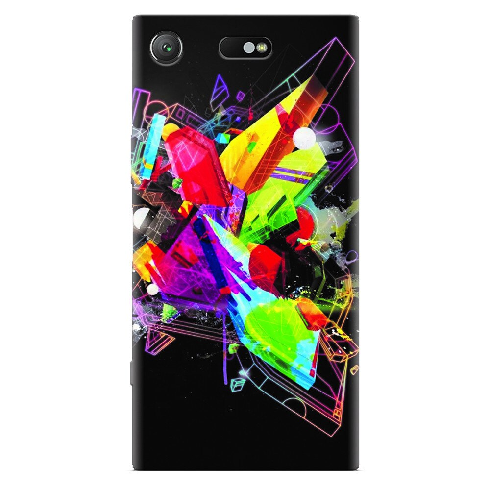 Husa silicon pentru Sony Xperia XZ Compact, Abstract Shape