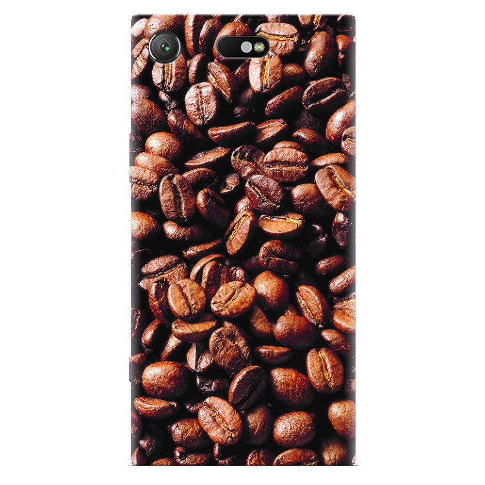 Husa silicon pentru Sony Xperia XZ Compact, Coffee Beans