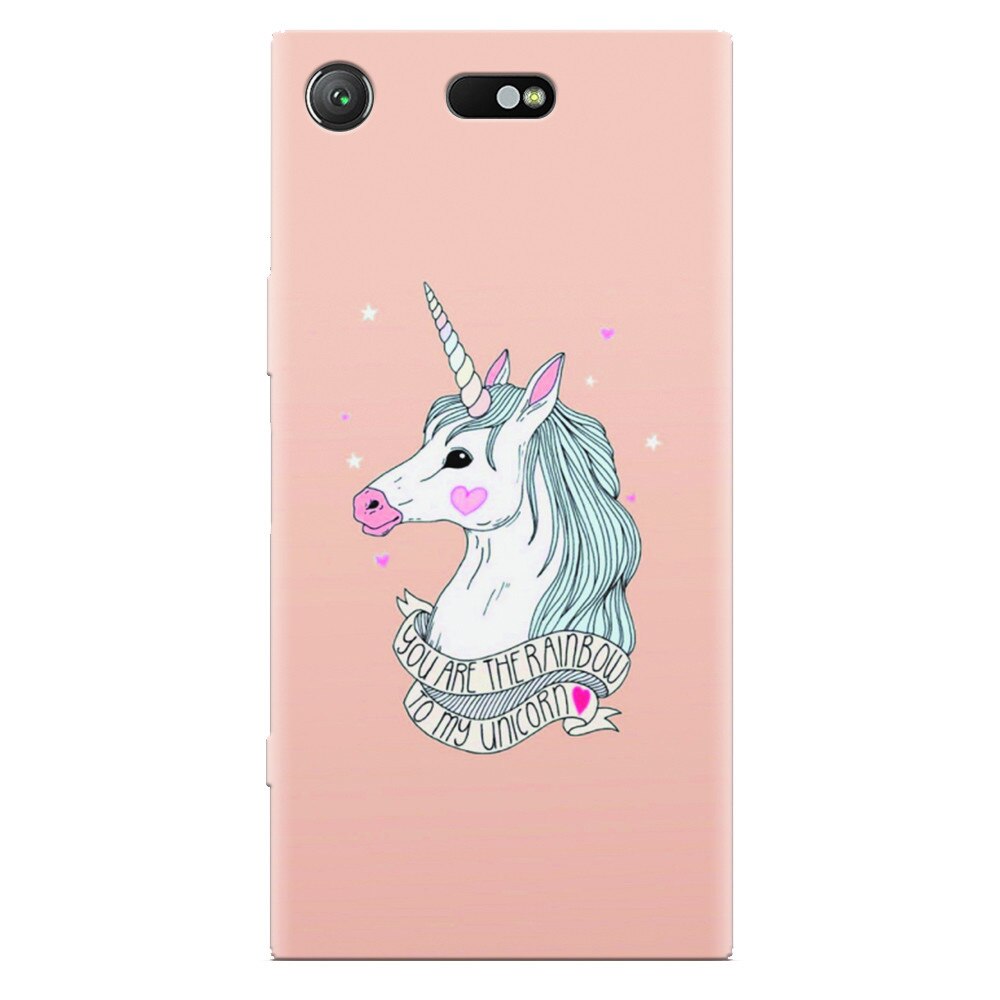 Husa silicon pentru Sony Xperia XZ Compact, Cute Rose Gold