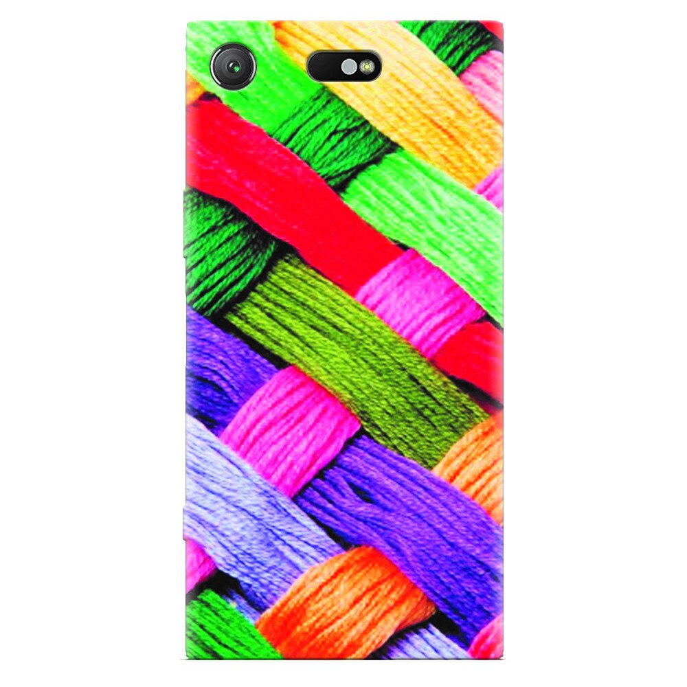 Husa silicon pentru Sony Xperia XZ Compact, Colorful Woolen Art