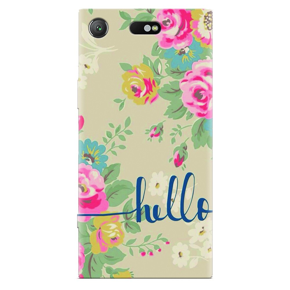 Husa silicon pentru Sony Xperia XZ Compact, Cute Flower Phone