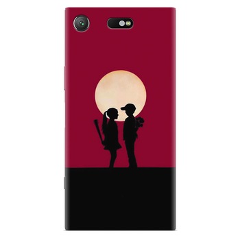 Husa silicon pentru Sony Xperia XZ Compact, Boy Girl Love Story Husa silicon pentru Sony Xperia XZ Compact, Boy Girl Love Story