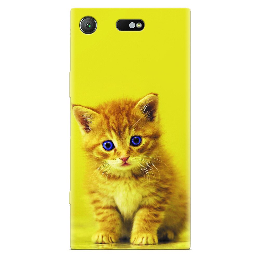 Husa silicon pentru Sony Xperia XZ Compact, Baby Kitten