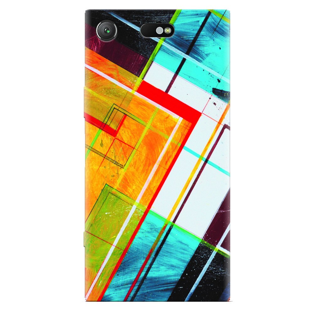 Husa silicon pentru Sony Xperia XZ Compact, Abstraction Color Shape