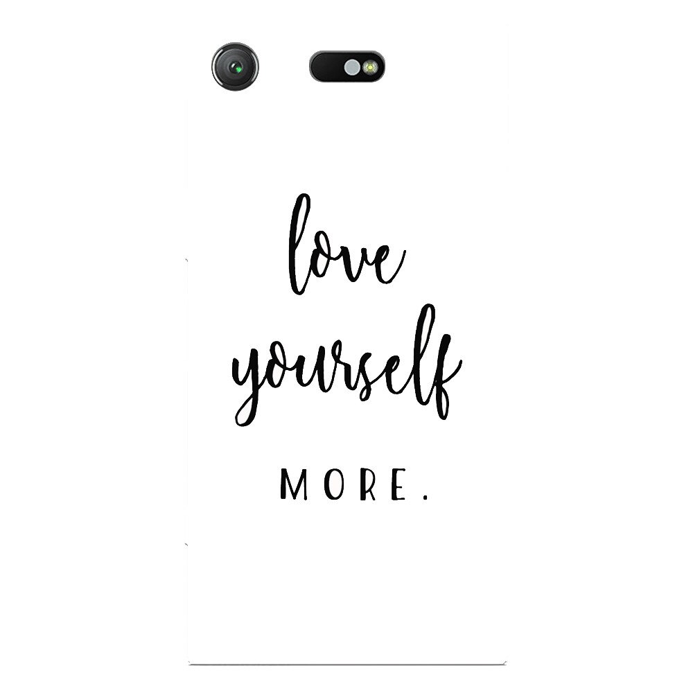 Husa silicon pentru Sony Xperia XZ Compact, Love Yourself More