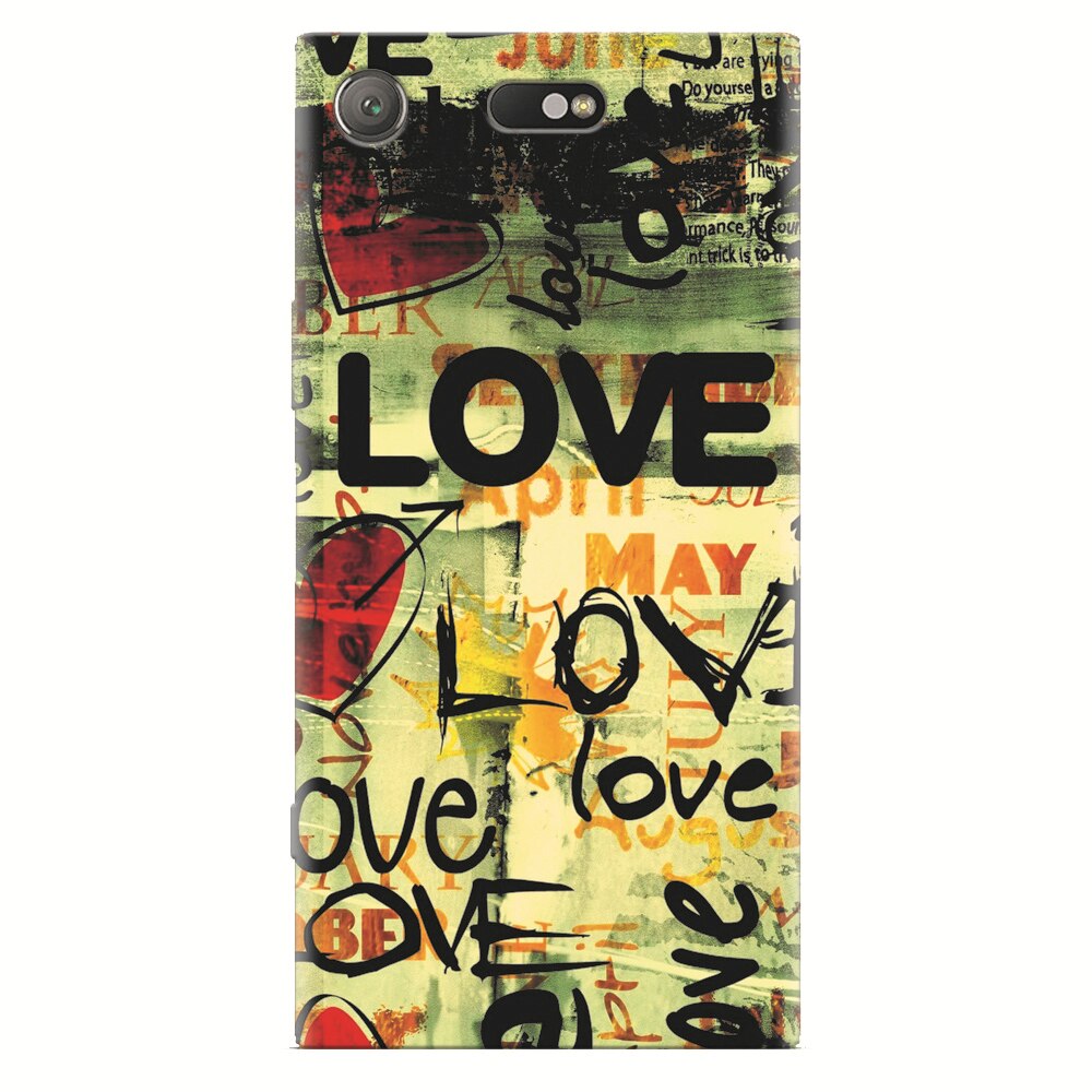 Husa silicon pentru Sony Xperia XZ Compact, Love Artwork