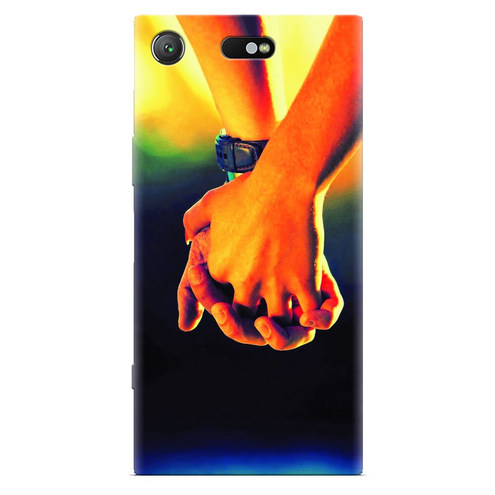 Husa silicon pentru Sony Xperia XZ Compact, Couple Holding Hands