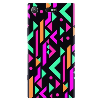 Husa silicon pentru Sony Xperia XZ Compact, Alien Geometrics Husa silicon pentru Sony Xperia XZ Compact, Alien Geometrics
