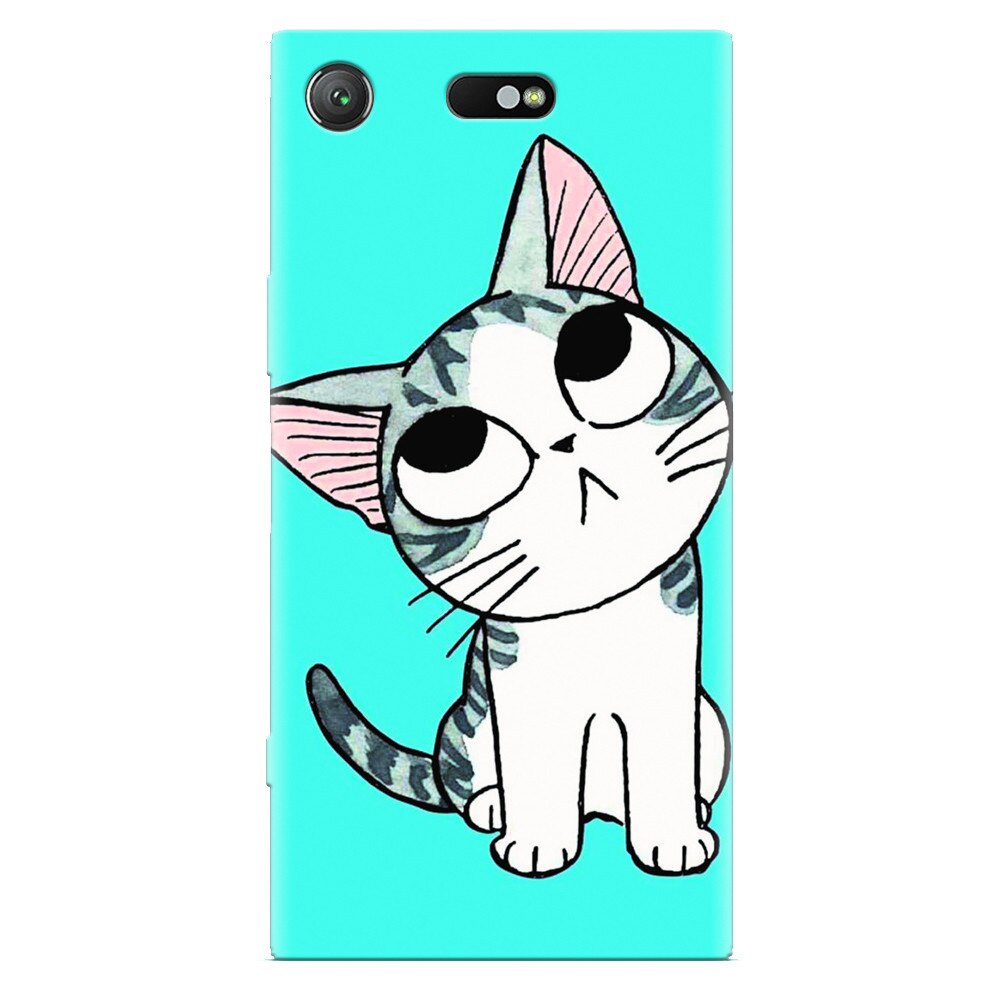 Husa silicon pentru Sony Xperia XZ Compact, Cat Lovely Cartoon
