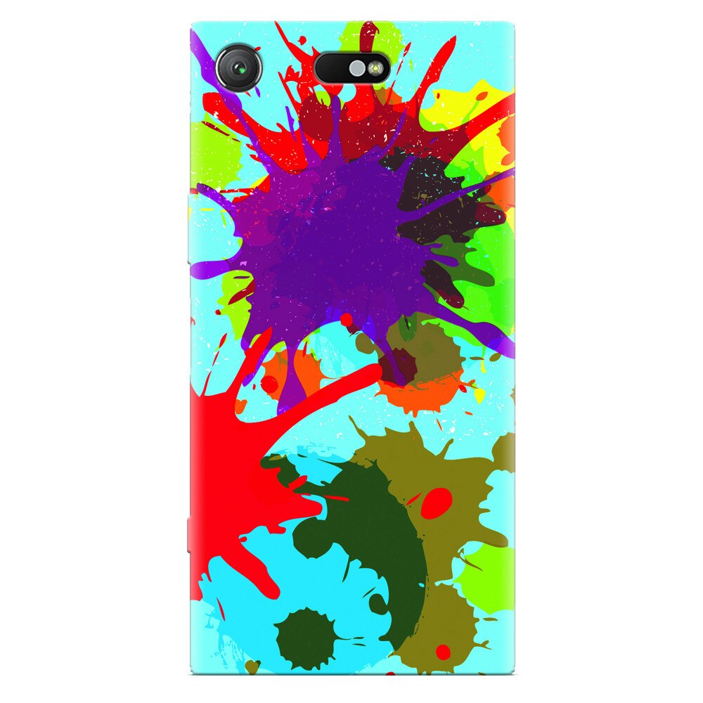 Husa silicon pentru Sony Xperia XZ Compact, Holi Splash