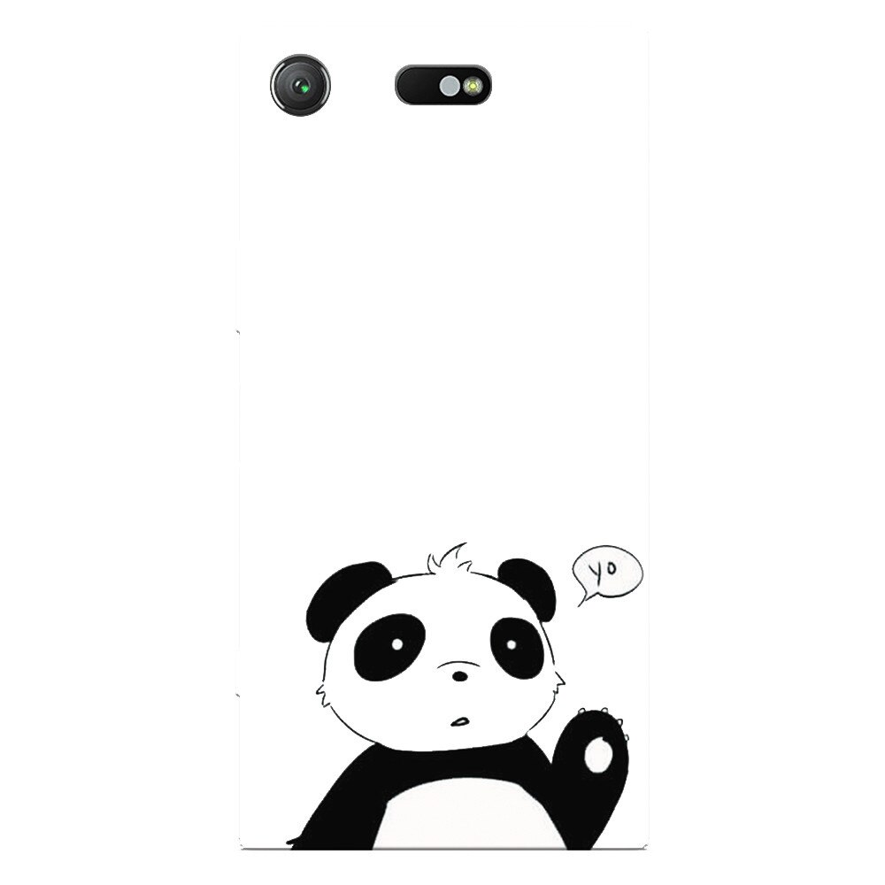 Husa silicon pentru Sony Xperia XZ Compact, Panda Cellphone