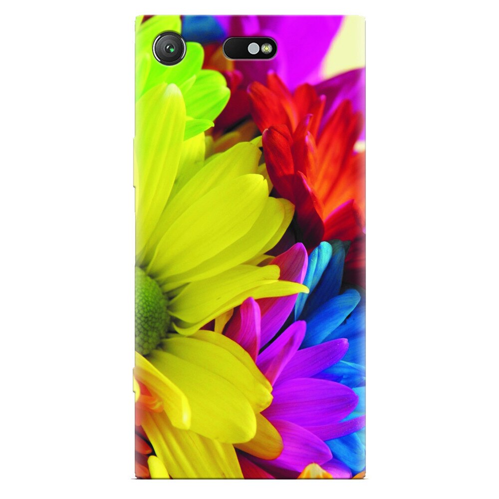 Husa silicon pentru Sony Xperia XZ Compact, Flower