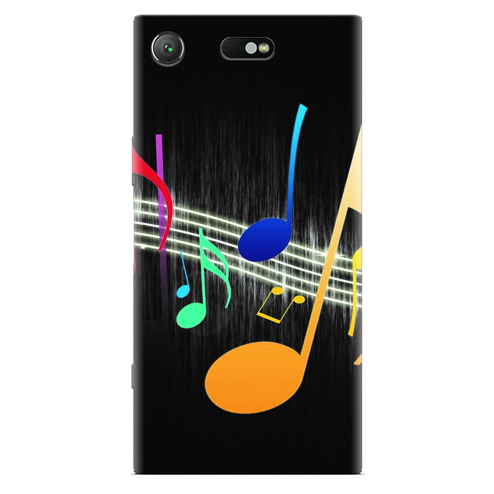 Husa silicon pentru Sony Xperia XZ Compact, Colorful Music