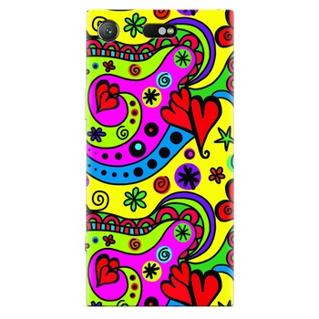 Husa silicon pentru Sony Xperia XZ Compact, Heart Color Husa silicon pentru Sony Xperia XZ Compact, Heart Color