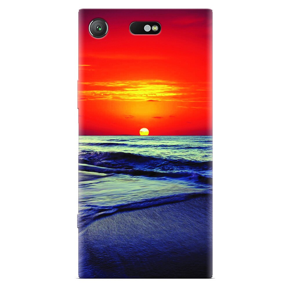 Husa silicon pentru Sony Xperia XZ Compact, Ocean Sunset