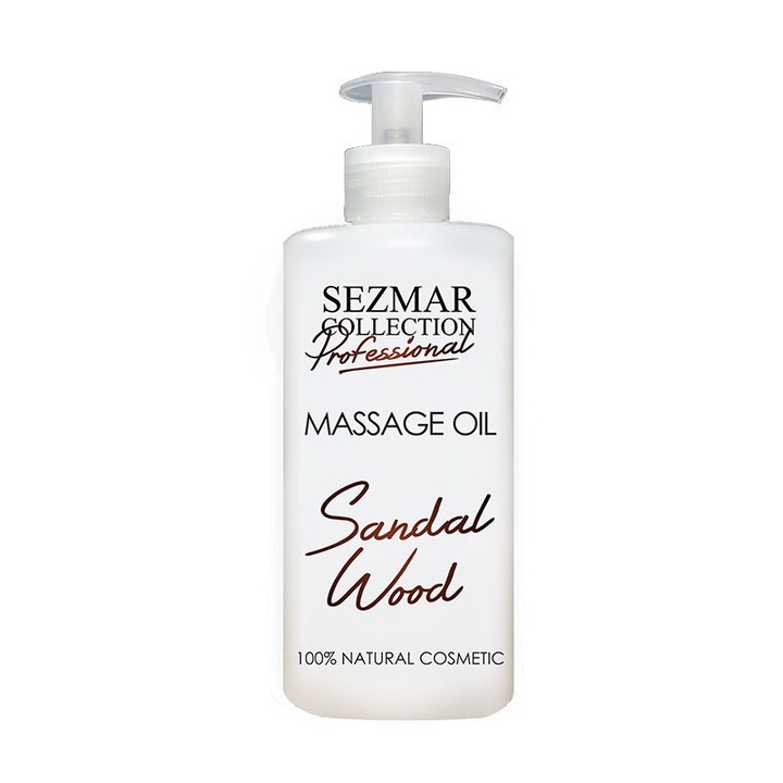 Масажно масло за тяло Sezmar Collection Сандалово дърво, 500ml