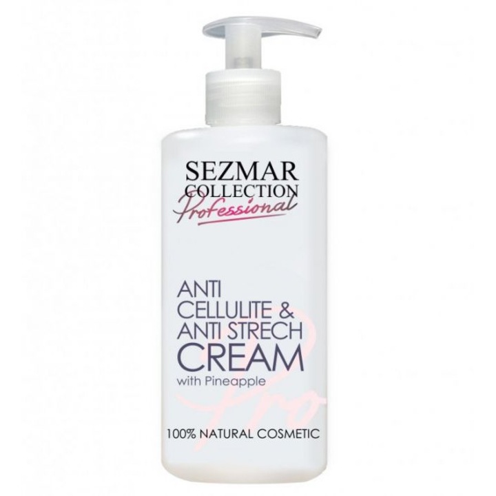 Масажен крем за тяло с Ананас Sezmar Collection, 500ml - срещу целулит и стрии
