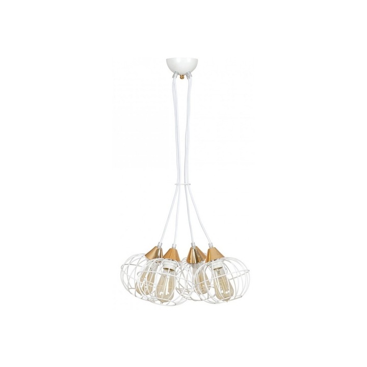 Полилей Emibig Latarnia, 4X60W, Бял