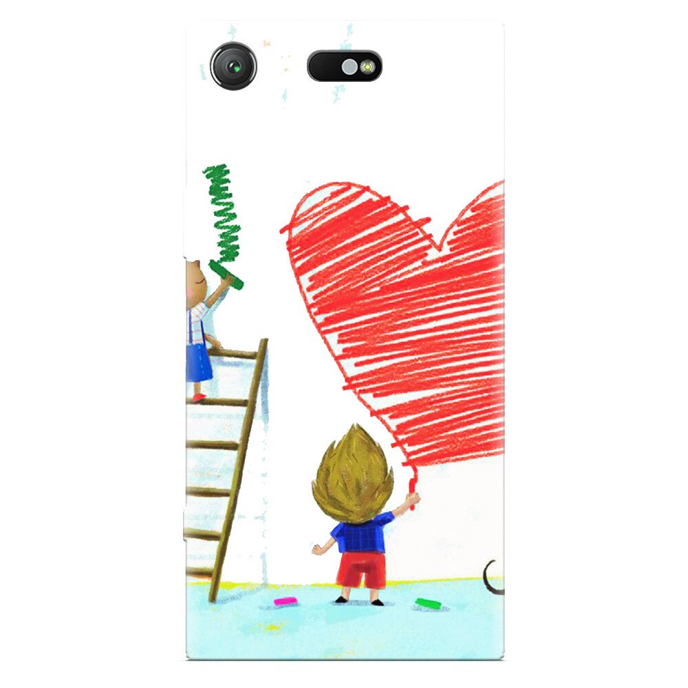 Husa silicon pentru Sony Xperia XZ Compact, I Love You Creatures