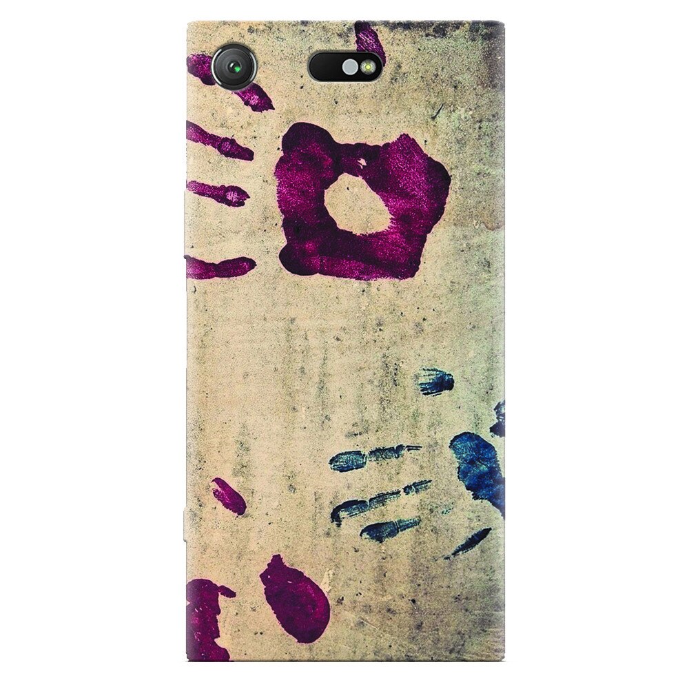 Husa silicon pentru Sony Xperia XZ Compact, Handprints