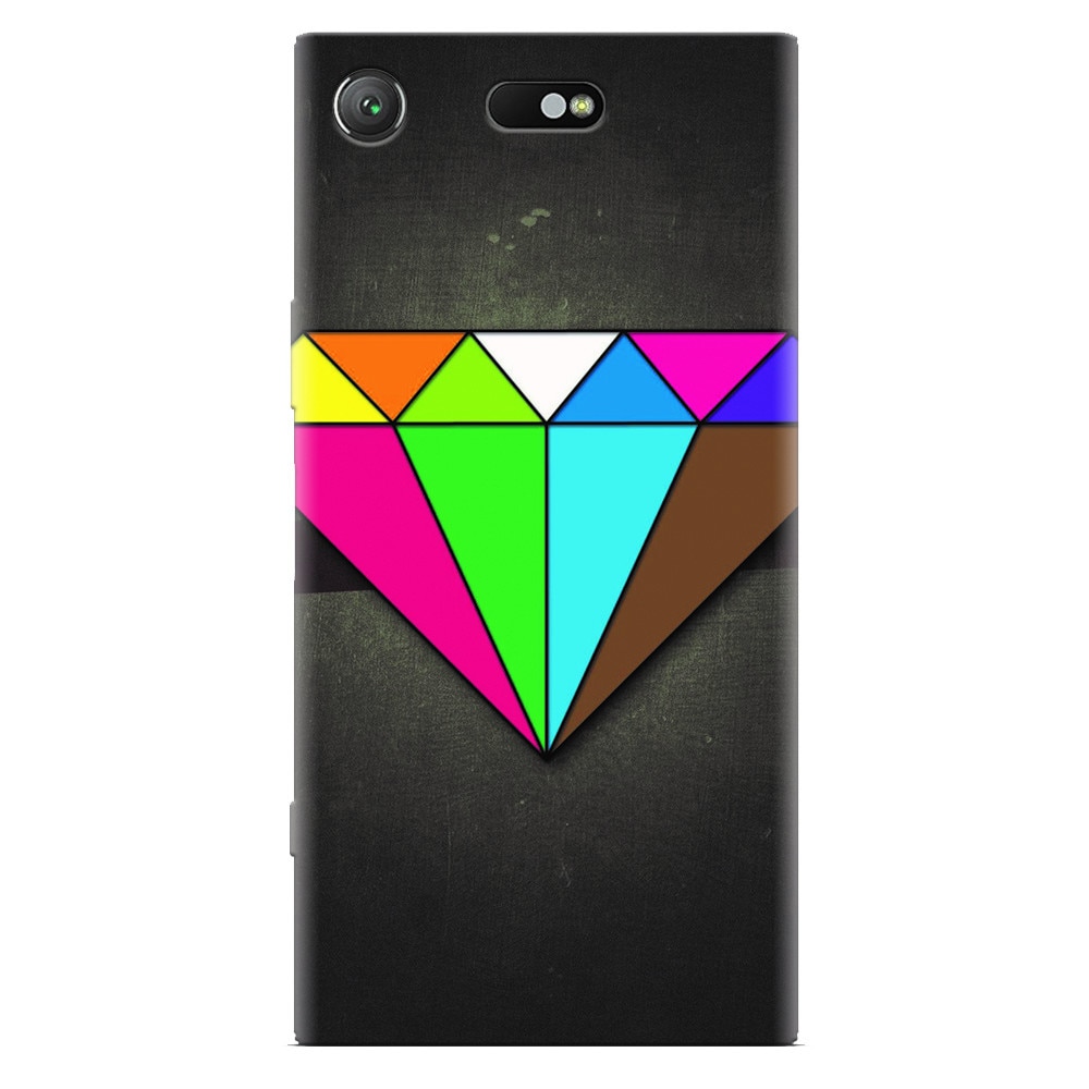 Husa silicon pentru Sony Xperia XZ Compact, Colorful Diamond