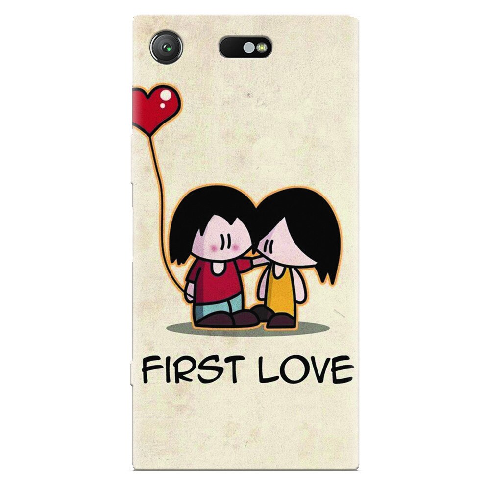 Husa silicon pentru Sony Xperia XZ Compact, First Love Great Lock Screen