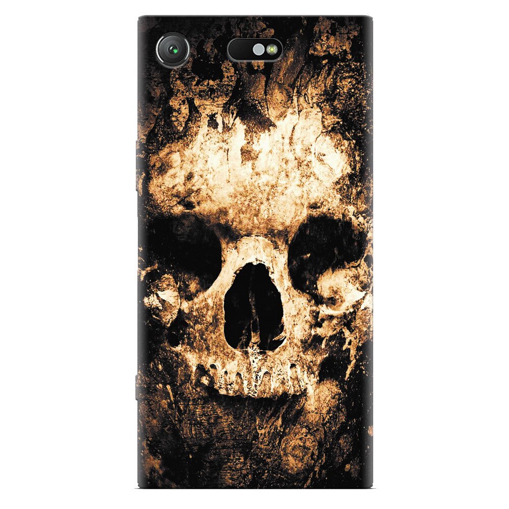 Husa silicon pentru Sony Xperia XZ Compact, Zombie Skull