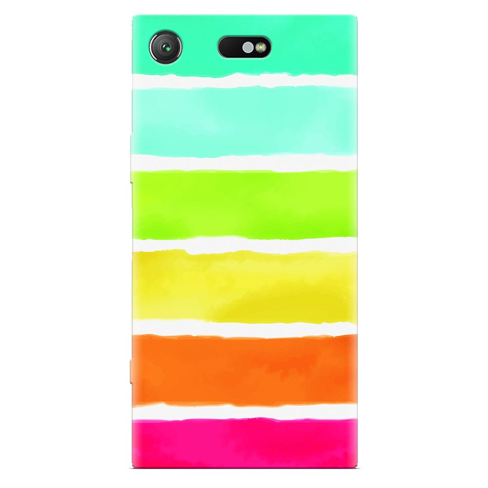 Husa silicon pentru Sony Xperia XZ Compact, Watercolors