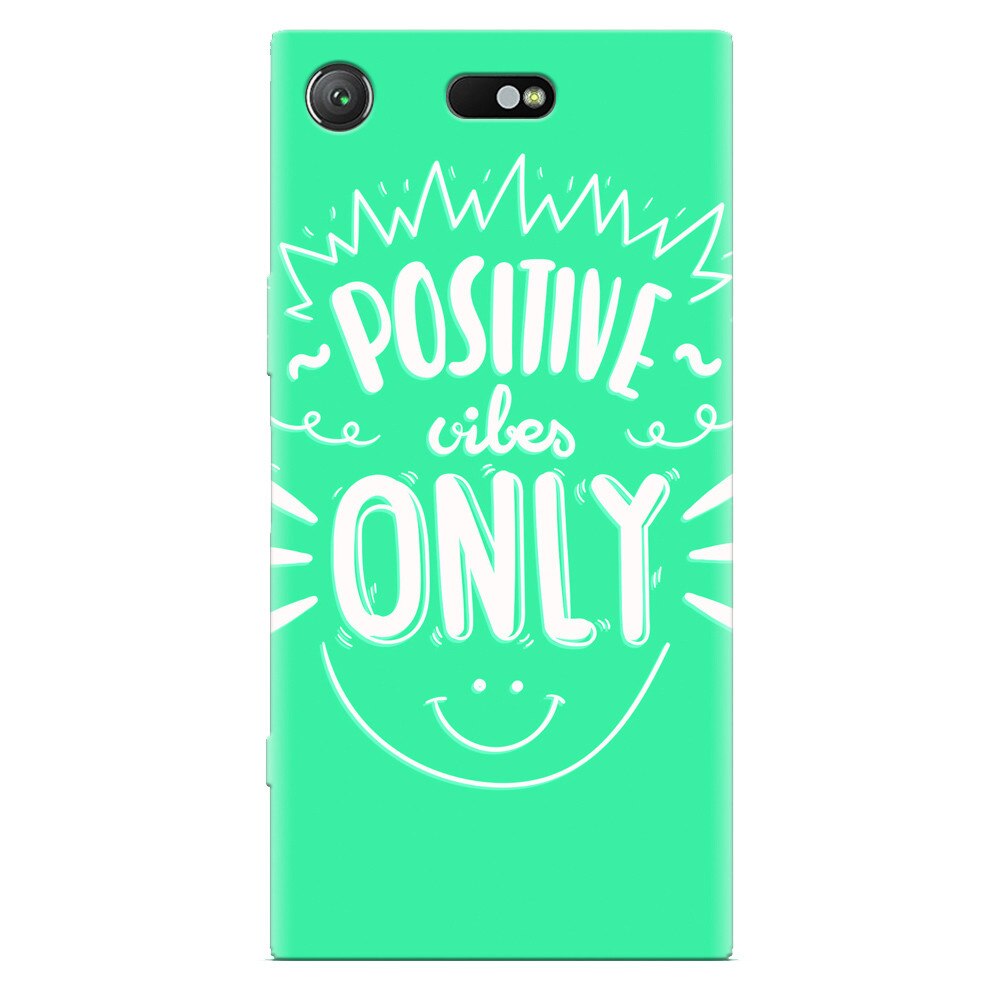 Husa silicon pentru Sony Xperia XZ Compact, Positive Vibes