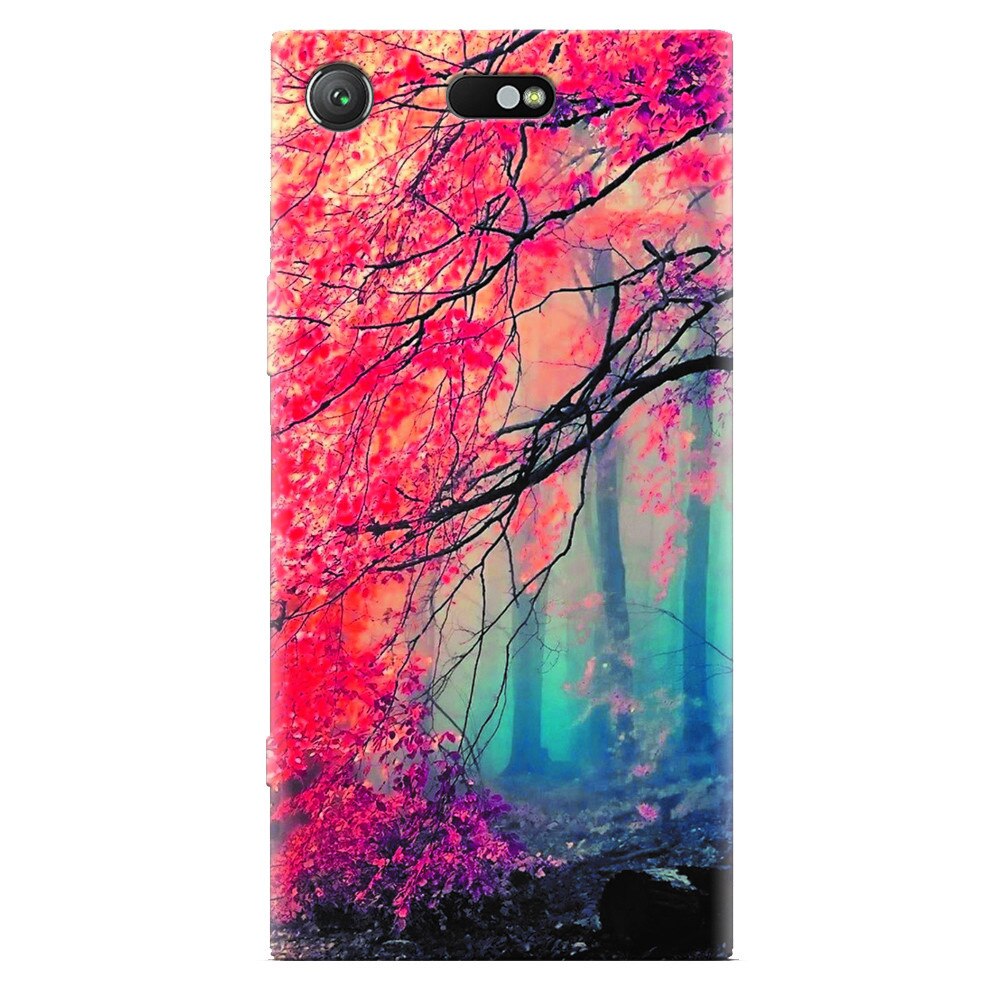 Husa silicon pentru Sony Xperia XZ Compact, Morning Fog Inest Nature